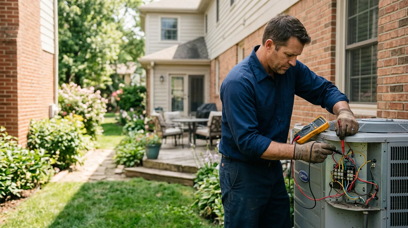 HVAC technician working near Elco, PA